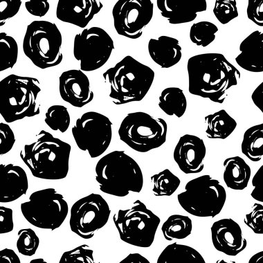 Elle çizilmiş karalama lekesiyle kusursuz desen