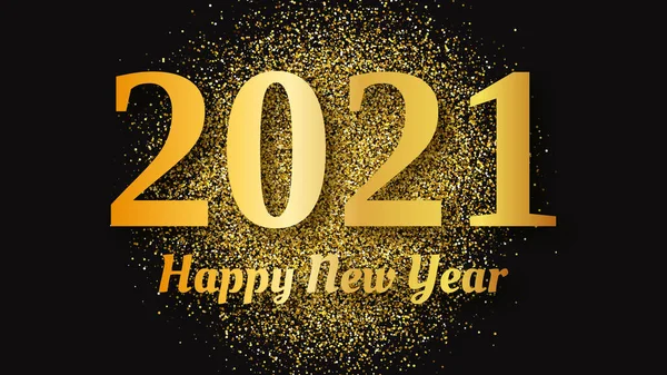 2021 Mutlu yıllar altın arkaplan