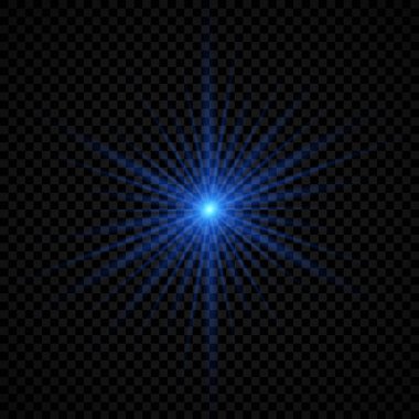 Lens parlamasının ışık efekti