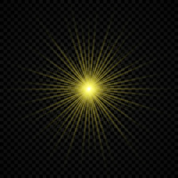 Lens parlamasının ışık efekti — Stok Vektör