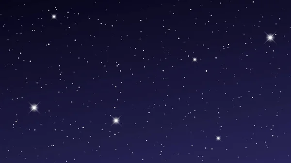 Nattens himmel med mange stjerner – stockvektor
