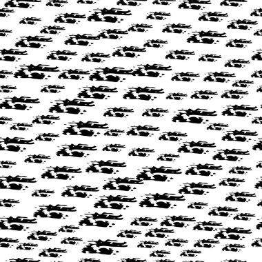 Elle çizilmiş karalama lekesiyle kusursuz desen