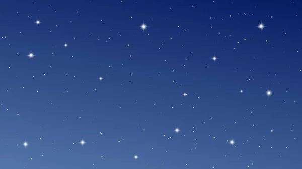 Ciel nocturne avec de nombreuses étoiles — Image vectorielle