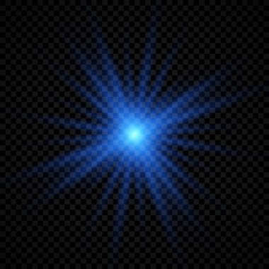 Lens parlamasının ışık efekti