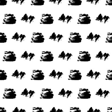 Elle çizilmiş karalama lekesiyle kusursuz desen