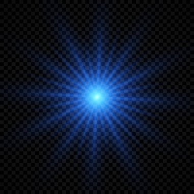 Lens parlamasının ışık efekti