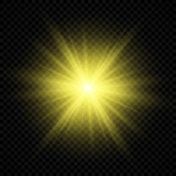 Efeito de luz da chama da lente — Vetor de Stock
