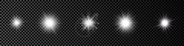 Effet de lumière de la fusée éclairante — Image vectorielle