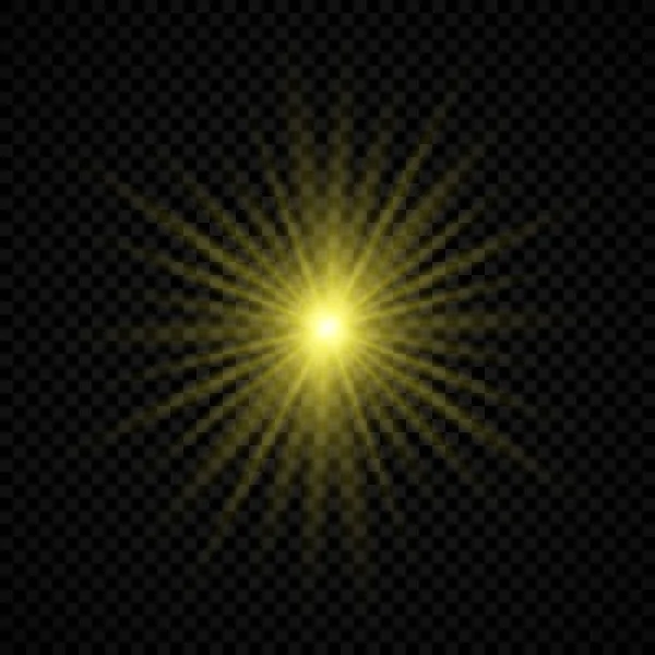 Efeito de luz da chama da lente — Vetor de Stock