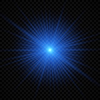 Lens parlamasının ışık efekti