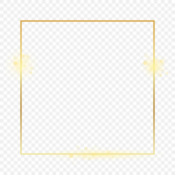 金色の四角形のフレーム — ストックベクタ
