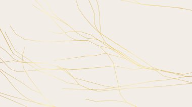 Beyaz arka planda altın sarısı Kintsugi çatlak deseni. Kırık mermere benzeyen altın çatlakların dokusu. Düğün kartları, posterler ve lüks tasarım şablonları için ideal. Vektör illüstrasyonu