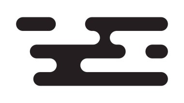 Geleneksel Asya tarzı bulut Japon ve Çin motiflerinden esinlenilmiştir. Baskı ve tasarım için basit siyah dekoratif element. Vektör illüstrasyonu