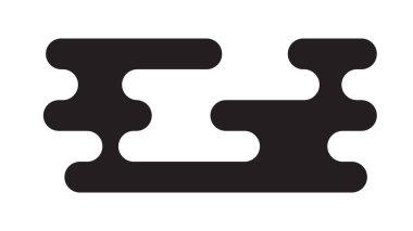 Geleneksel Asya tarzı bulut Japon ve Çin motiflerinden esinlenilmiştir. Baskı ve tasarım için basit siyah dekoratif element. Vektör illüstrasyonu