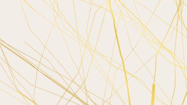 Beyaz arka planda altın sarısı Kintsugi çatlak deseni. Kırık mermere benzeyen altın çatlakların dokusu. Düğün kartları, posterler ve lüks tasarım şablonları için ideal. Vektör illüstrasyonu