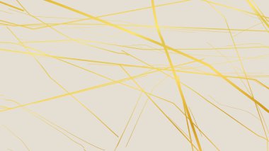 Beyaz arka planda altın sarısı Kintsugi çatlak deseni. Kırık mermere benzeyen altın çatlakların dokusu. Düğün kartları, posterler ve lüks tasarım şablonları için ideal. Vektör illüstrasyonu