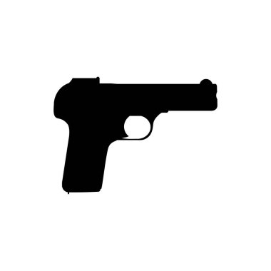 El Silahının Silueti, ayrıca Pistol, Düz Stil olarak da bilinir, Art Illustration, Logo Gram, Pictogram, Web sitesi veya Grafik Tasarım Elementi için kullanılabilir. Vektör İllüstrasyonu