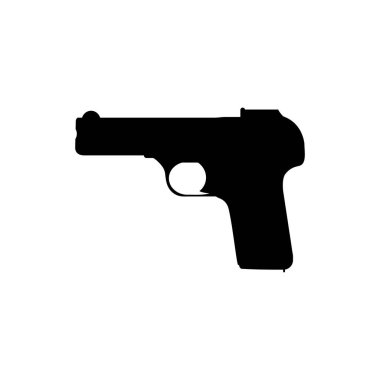 El Silahının Silueti, ayrıca Pistol, Düz Stil olarak da bilinir, Art Illustration, Logo Gram, Pictogram, Web sitesi veya Grafik Tasarım Elementi için kullanılabilir. Vektör İllüstrasyonu