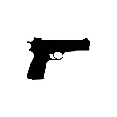 El Silahının Silueti, ayrıca Pistol, Düz Stil olarak da bilinir, Art Illustration, Logo Gram, Pictogram, Web sitesi veya Grafik Tasarım Elementi için kullanılabilir. Vektör İllüstrasyonu