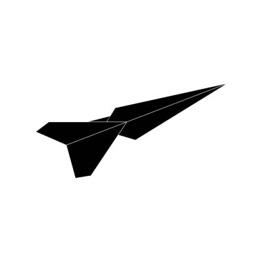 Aeroplane or Air Plane or Jet Aircraft Shape Inspired by Paper Origami Form, can use for Logo Gram, Pictogram, Website, Apps, or Graphic Design Element. Vector Illustration