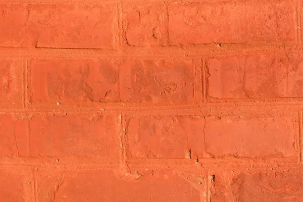 Arkaplan veya doku için kırmızı tuğla duvar.