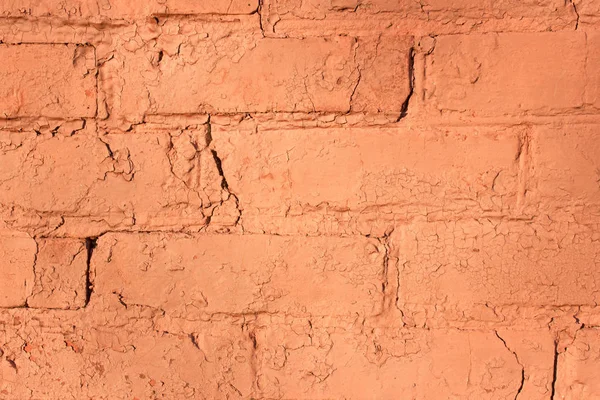 Arkaplan veya doku için kırmızı tuğla duvar.