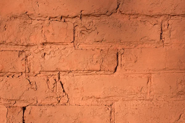 Arkaplan veya doku için kırmızı tuğla duvar.