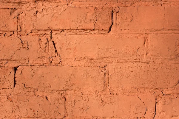 Arkaplan veya doku için kırmızı tuğla duvar.