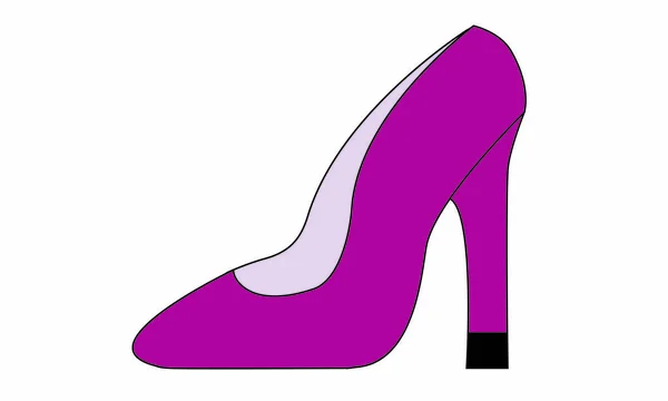 Stylish Illustration Women High Heeled Shoe — Stock Vector