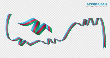 Azerbaycan bayrak kurdelesi, Azerbaycan Bağımsızlık Günü için uygun.