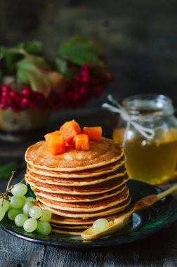 Sonbahar kahvaltı kabak krep ile