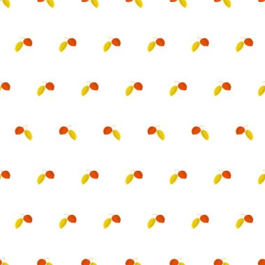 Sonbahar kırmızı ve sarı beyaz sorunsuz arka plan düz tasarlamak için web, baskı, eps, jpg yaprak