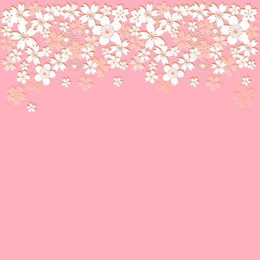 Çiçekli arka plan. Vektör İllüstrasyonu.