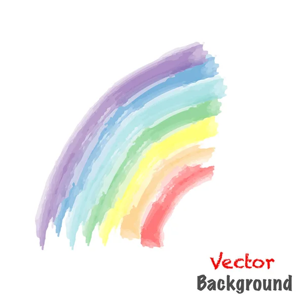 Arco Iris Pintado Ilustración Vectorial — Vector de stock