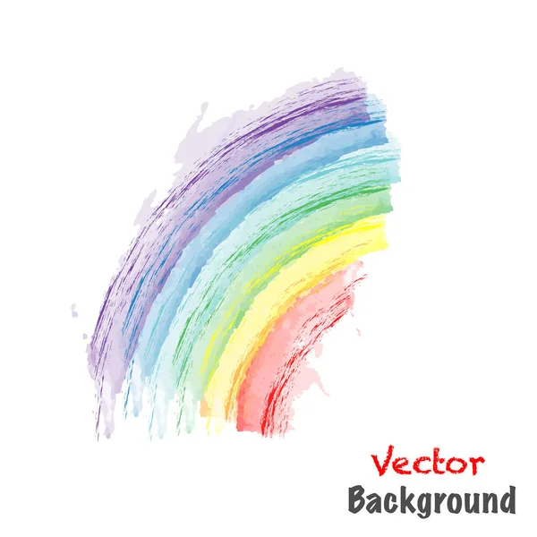 Arco Iris Pintado Ilustración Vectorial — Vector de stock