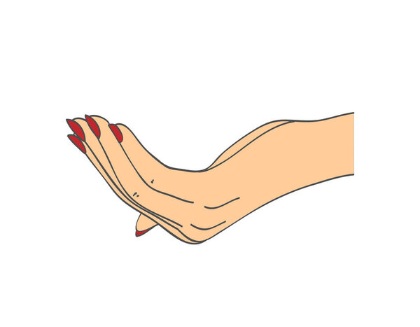 Жест рукой. Векторная иллюстрация
.