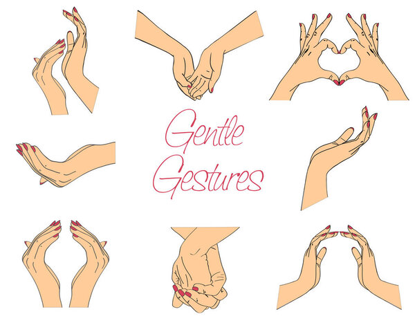 Жест рукой. Векторная иллюстрация
.