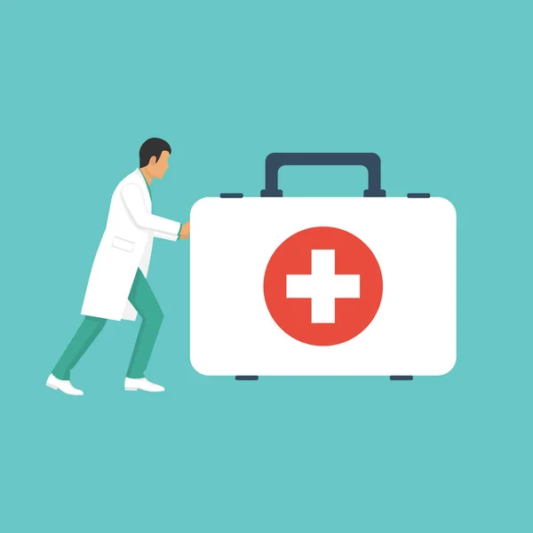 Medic with first aid — Stock Photo, Image