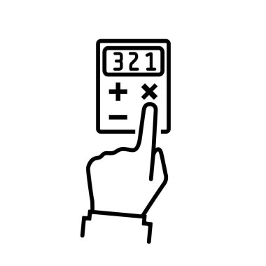 Hesaplama kavramı, düz simgesi