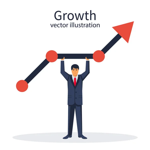 Tillväxt diagram koncept — Stock vektor