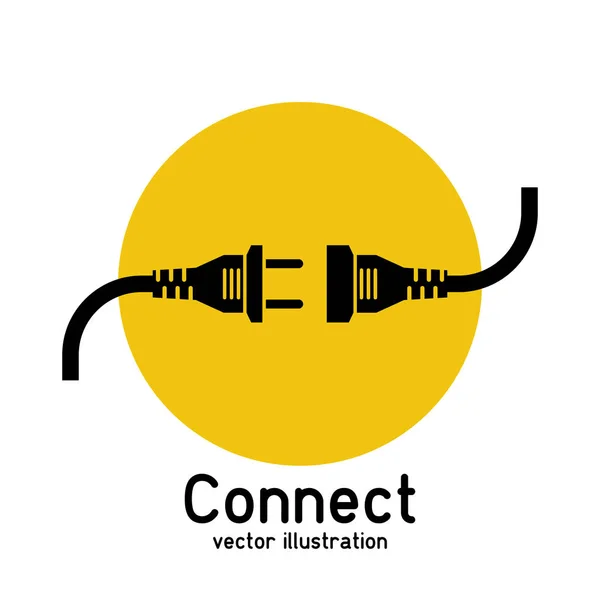 Conceito de conexão, ícone — Vetor de Stock