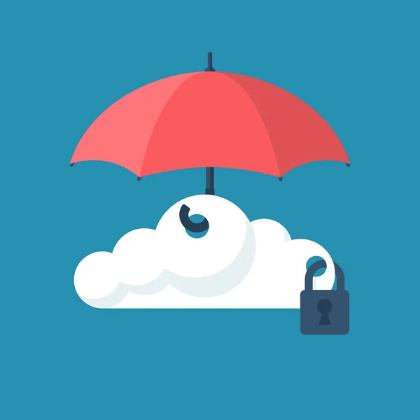 Προστασία χώρου αποθήκευσης στο cloud — Διανυσματικό Αρχείο