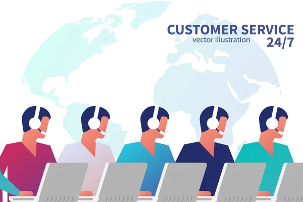 Customer service concept. — Stock Vector