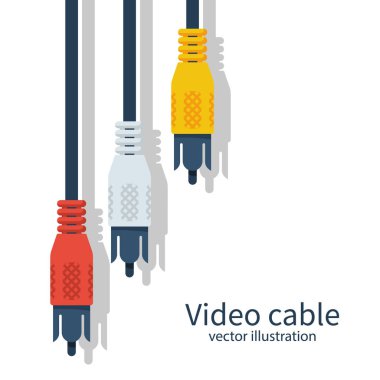 Kablo TV. Ses-video fişler analog kablo