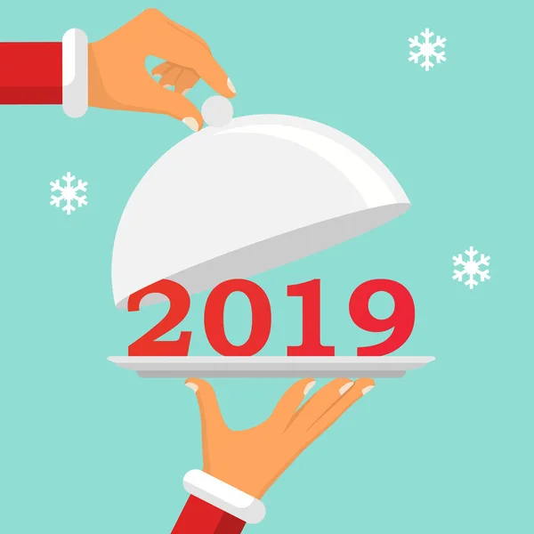 Frohes neues Jahr 2019. — Stockvektor