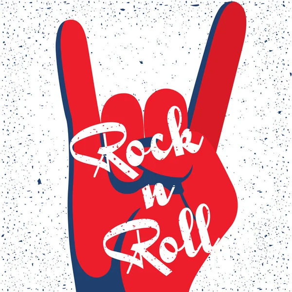 Diseño de póster de Rock and Roll — Vector de stock