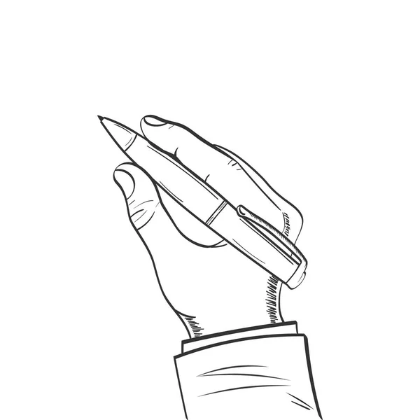 Pen in de hand-tekening stijl — Stockvector