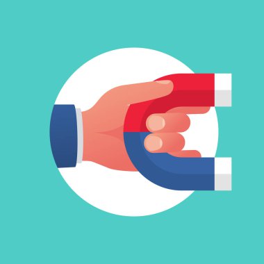 Mıknatıs el renk simgesi