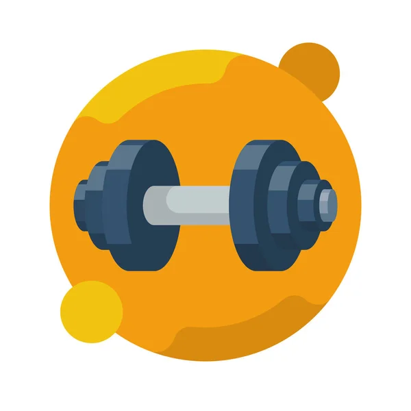 Dumbbell icon cartoon style — Stock Vector