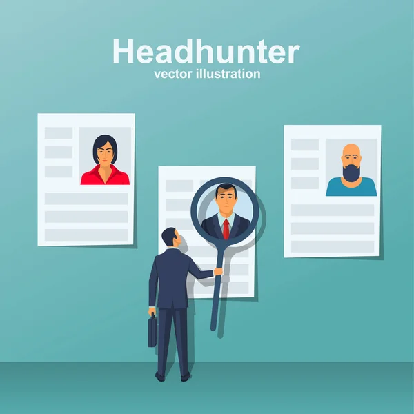 Headhunter концепція вектор — стоковий вектор